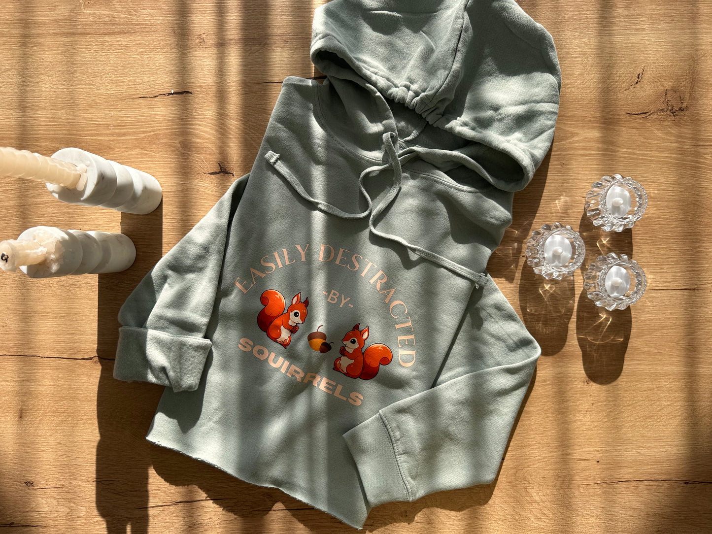 Squirrel Cropped hoodie