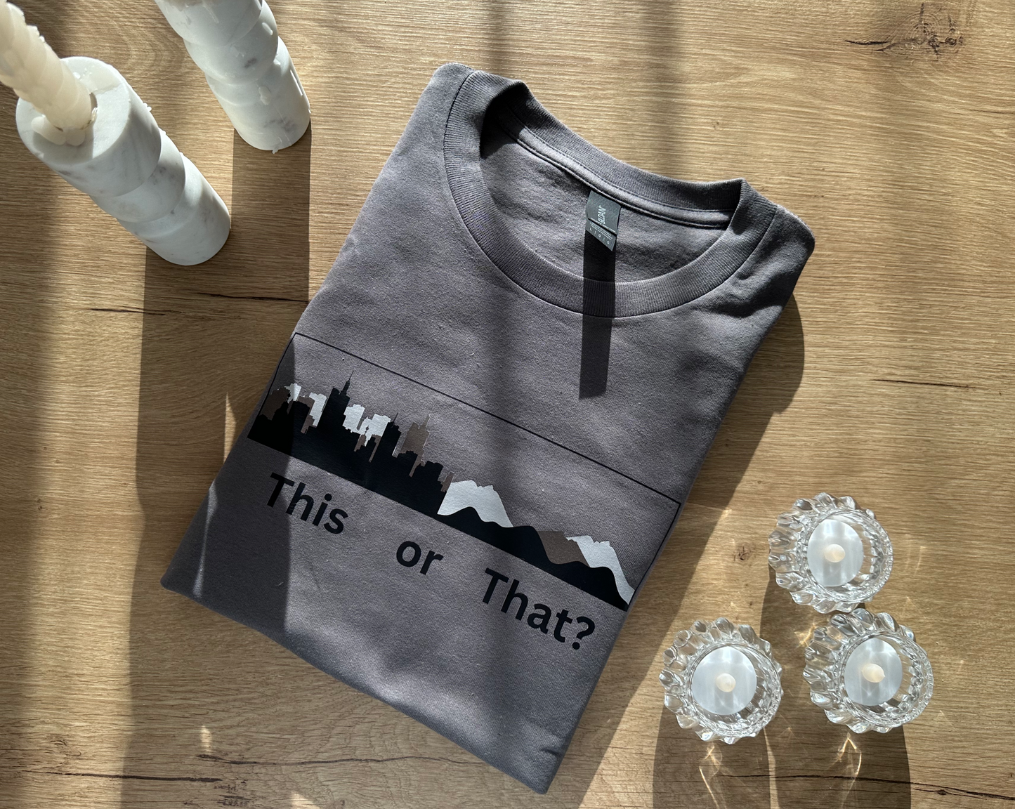 This or that Short sleeve t-shirt.