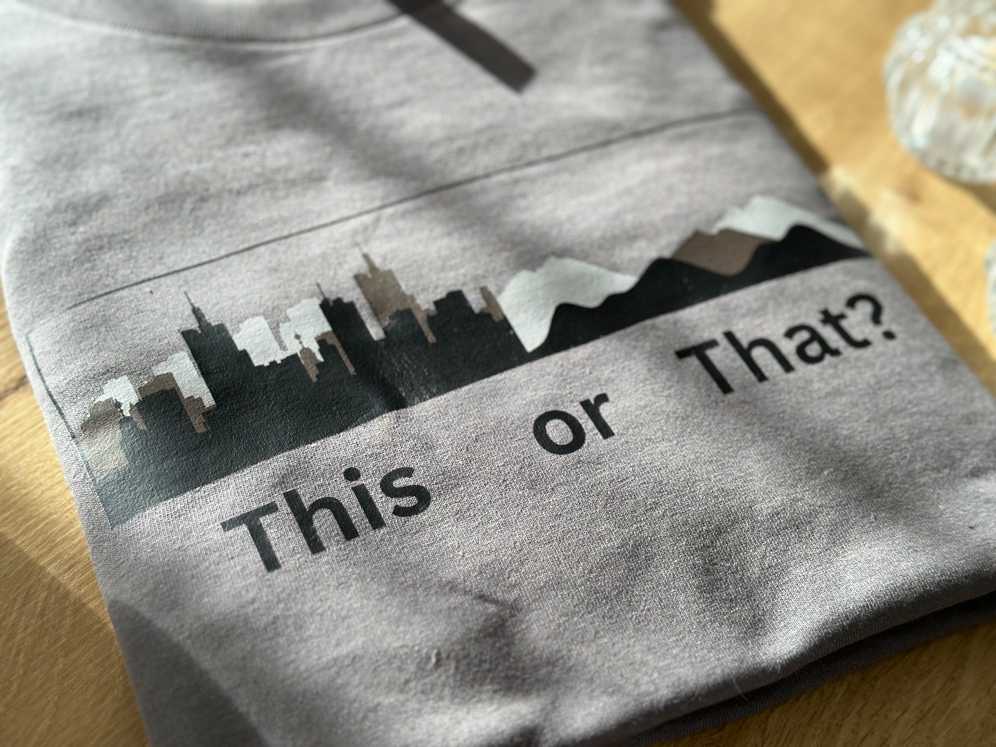 This or that Short sleeve t-shirt.