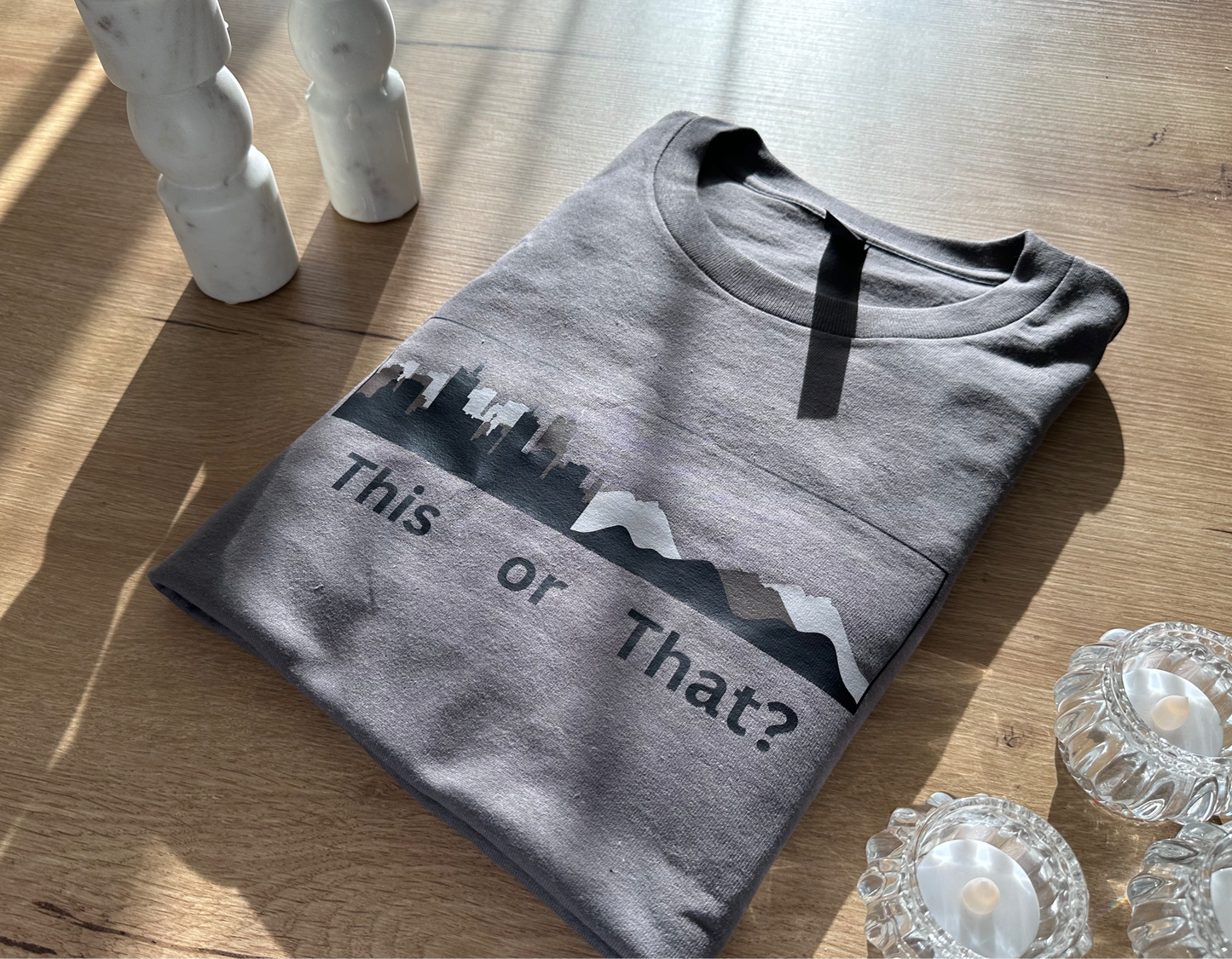 This or that Short sleeve t-shirt.