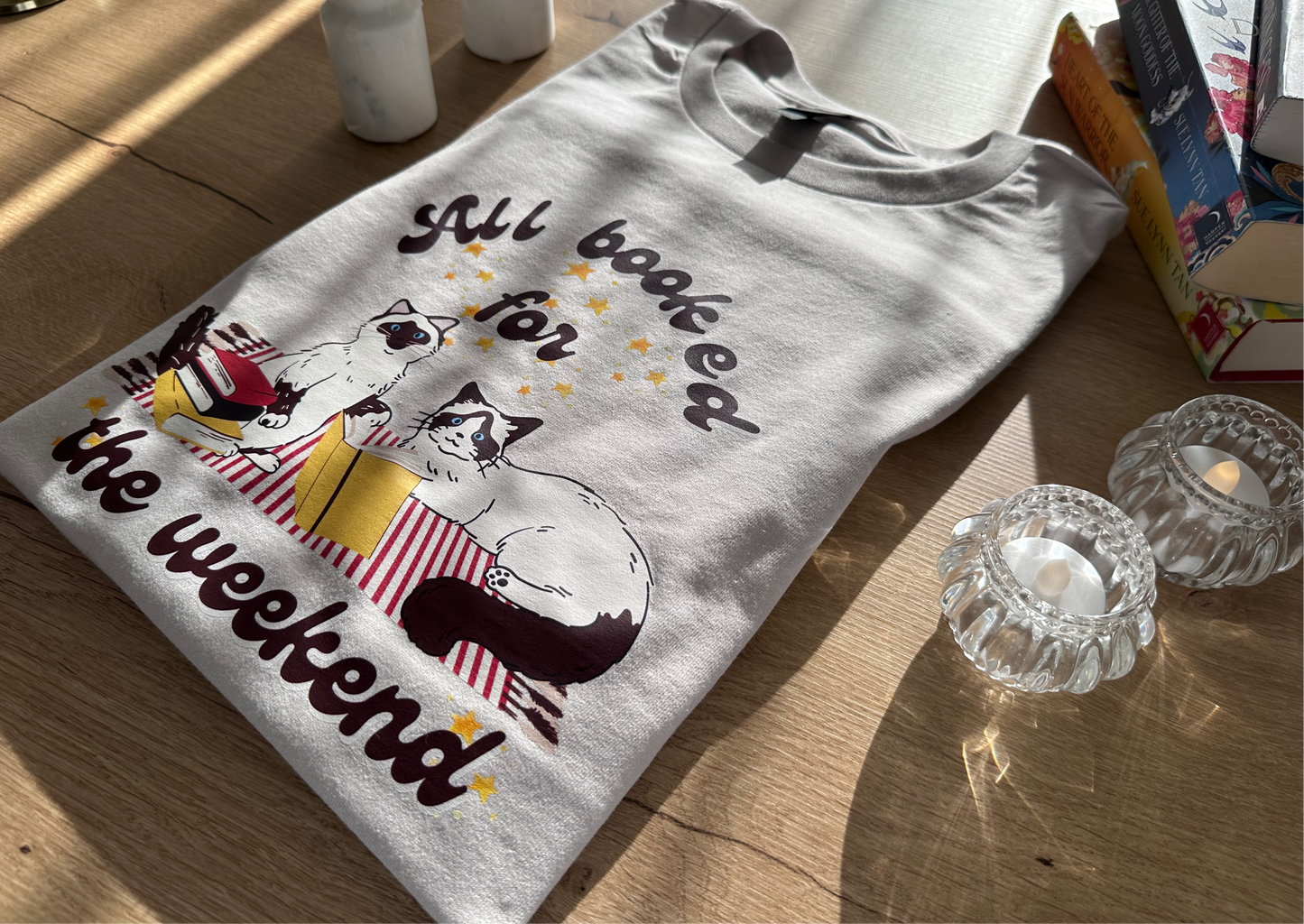 All Booked for the Weekend Short sleeve t-shirt.