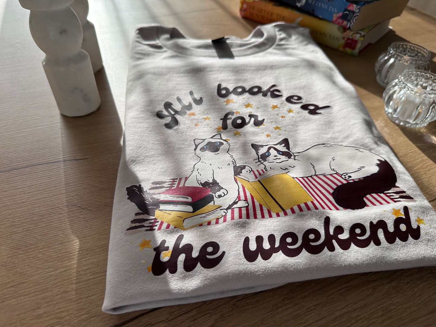 All Booked for the Weekend Short sleeve t-shirt.