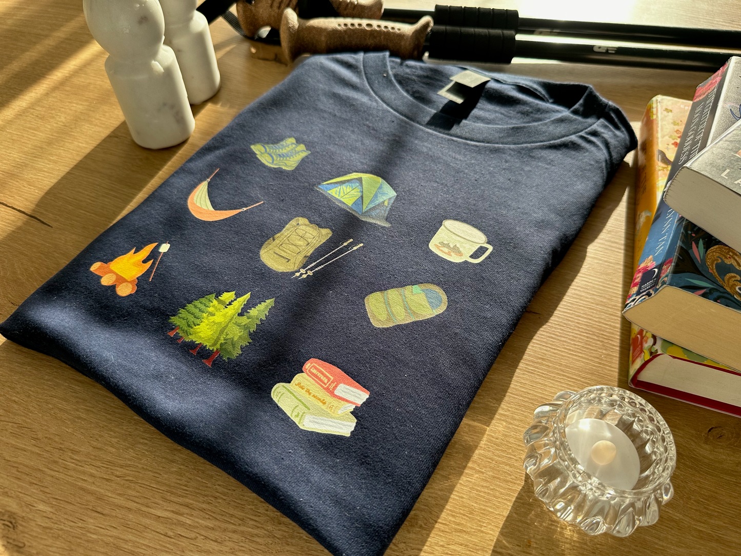 Camping essentials Short sleeve t-shirt.