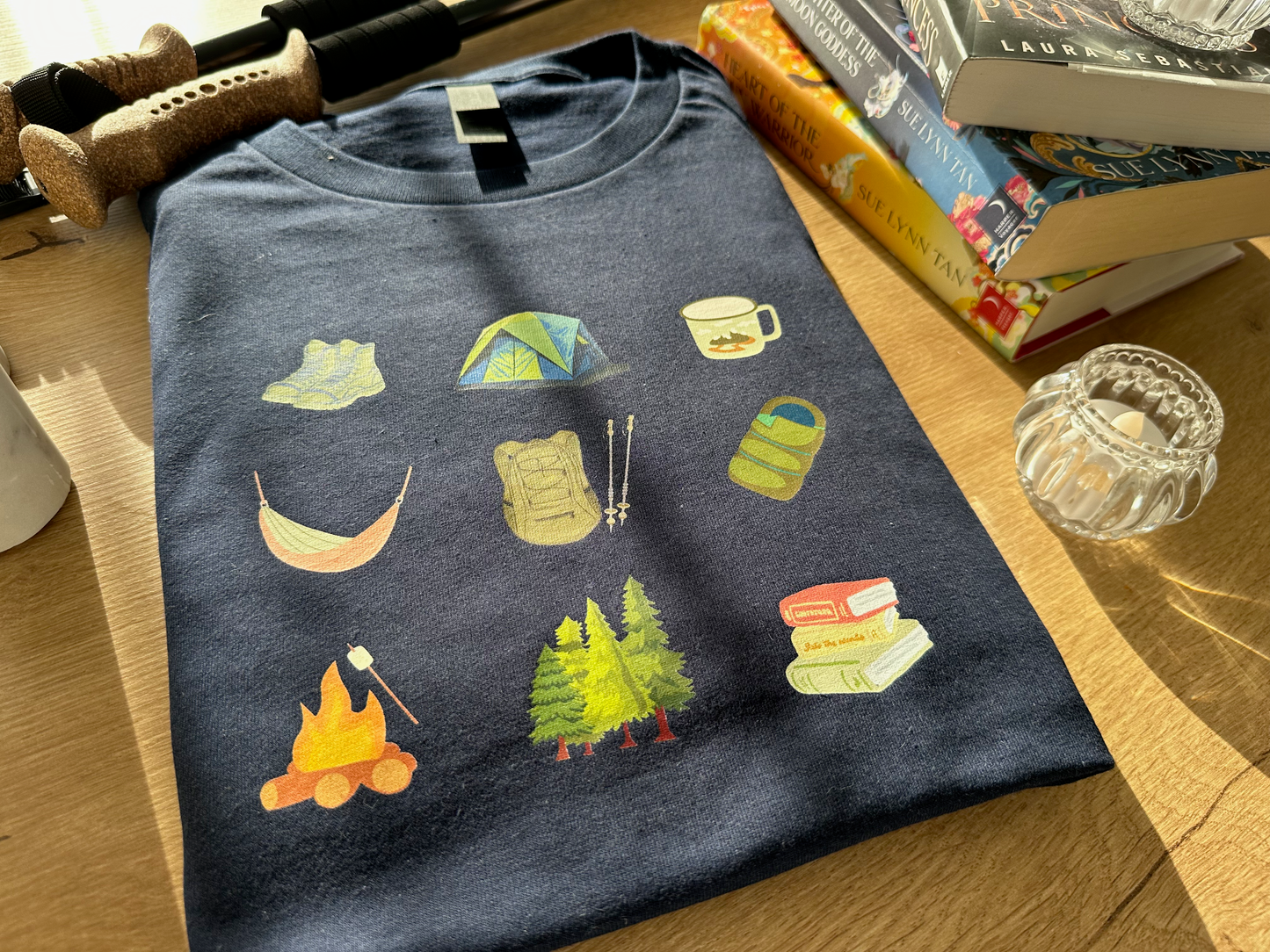 Camping essentials Short sleeve t-shirt.