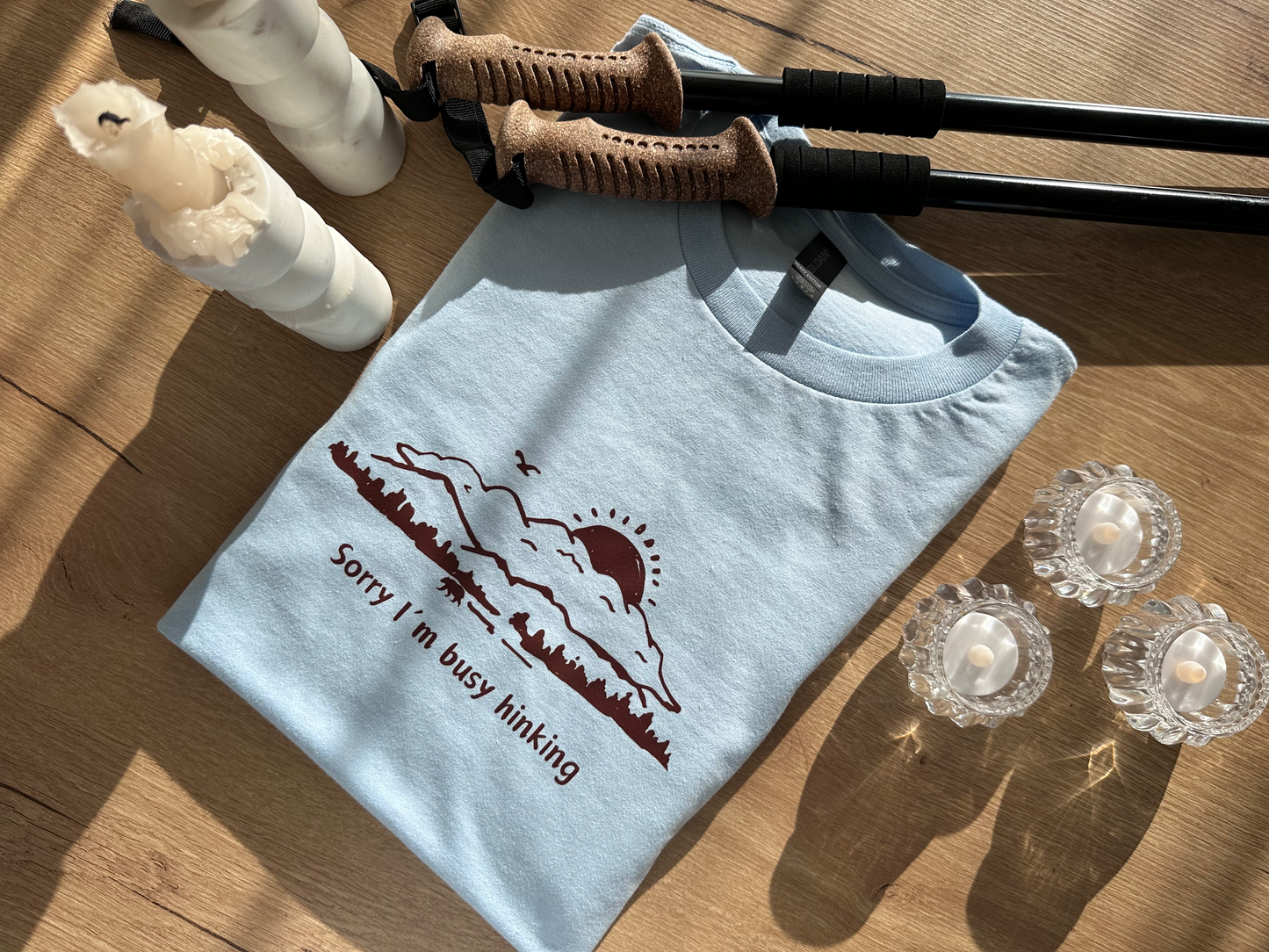 Sorry I'm hiking Short sleeve t-shirt