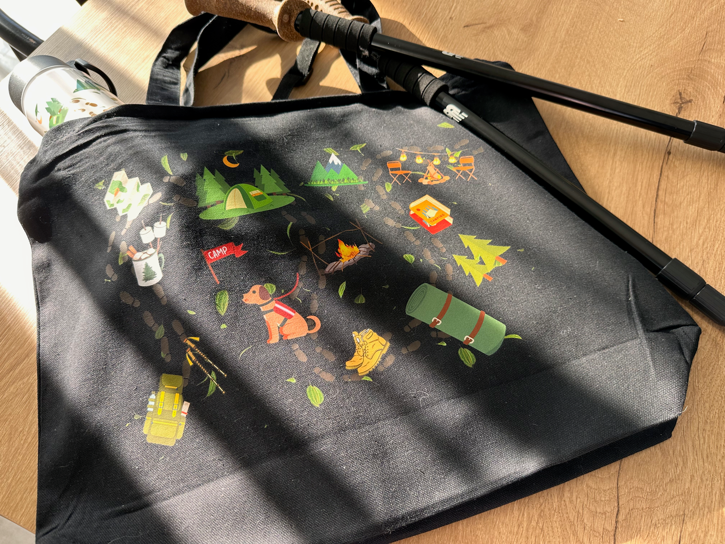 Camping Trails Tote Bag