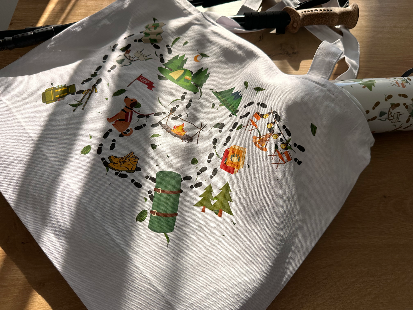 Camping Trails Tote Bag
