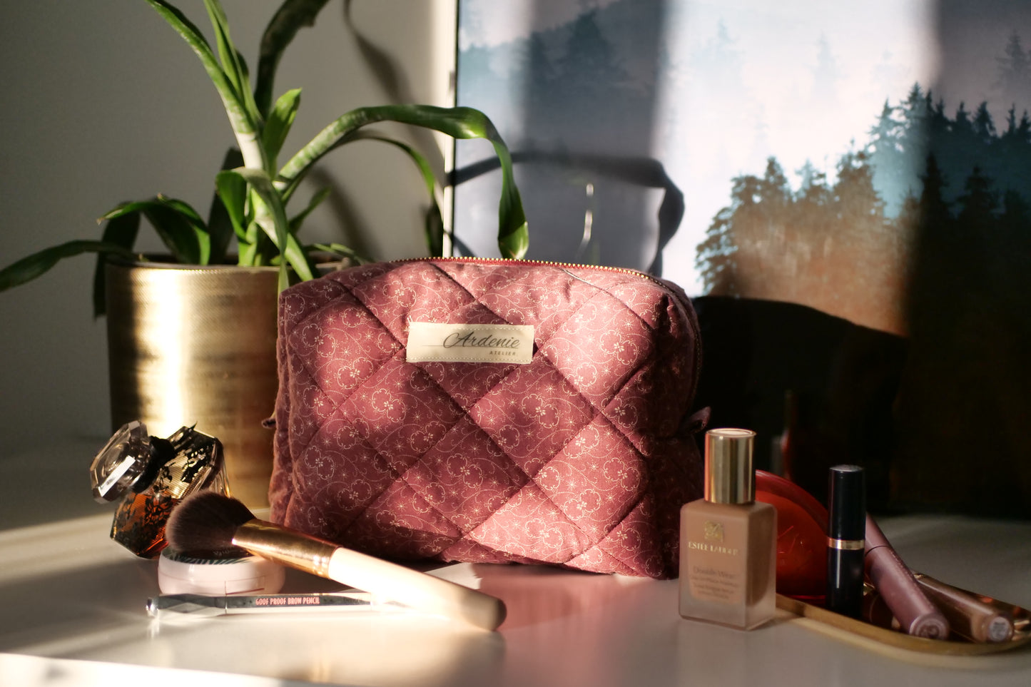Quilted Boxy Pouch