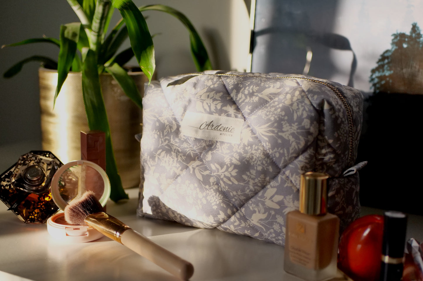 Quilted Boxy Pouch