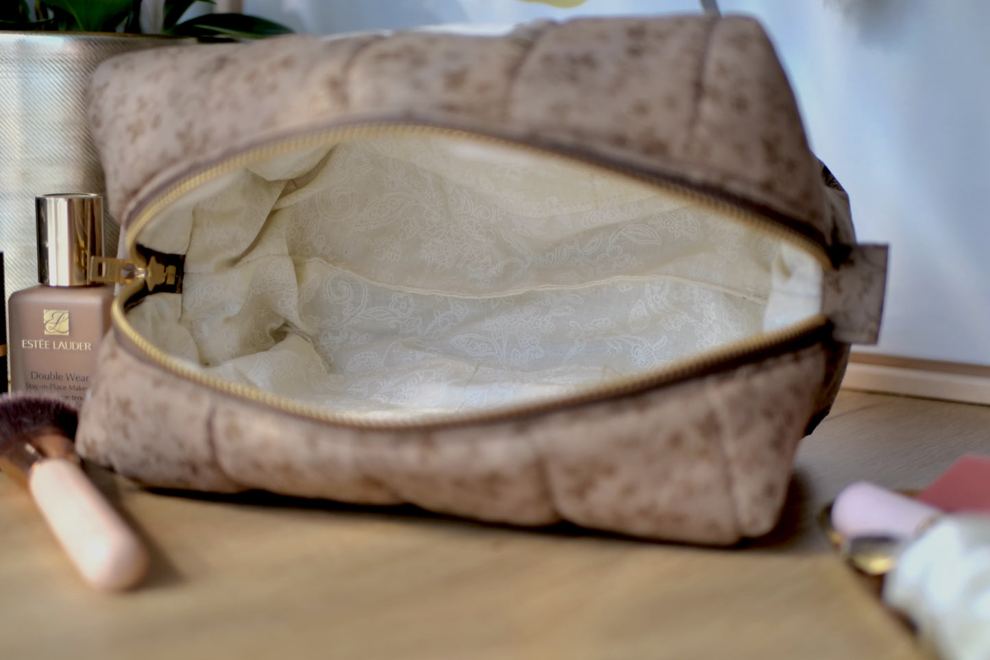 Quilted Boxy Pouch