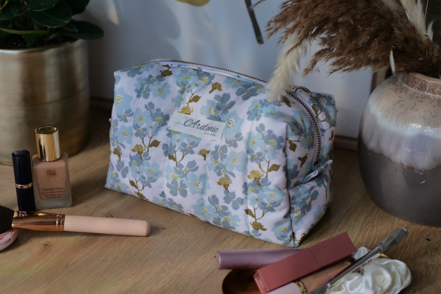 Quilted Boxy Pouch