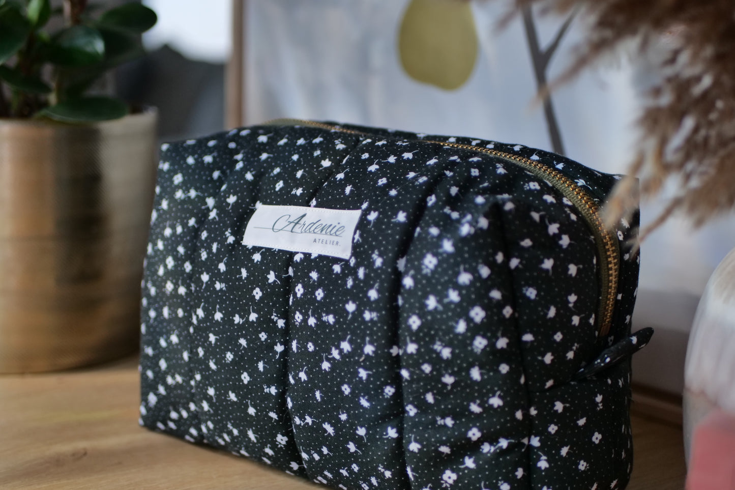 Quilted Boxy Pouch