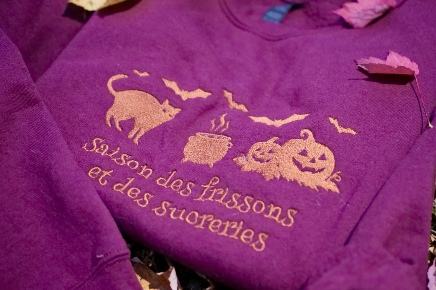 Spooky season Embroidered Sweatshirt