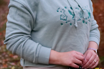 Bookish Cropped hoodie