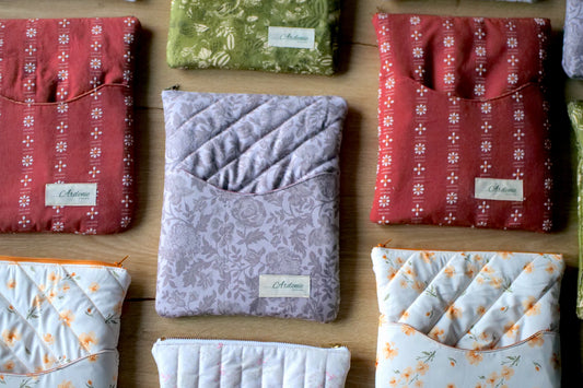 Handmade Quilted book Sleeves