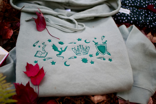 Bookish Cropped hoodie